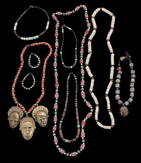African Trade Bead and Other Necklaces