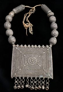 Antique Silver Tribal Bedouin Necklace