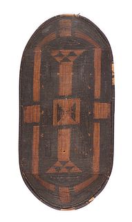 Antique Azande Wicker Shield, Congo