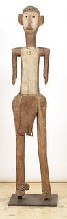 Large African Sukuma Figure, Tanzania, Ht. 69"