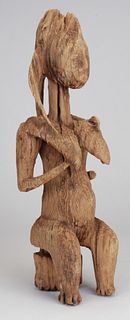 Old African Dogon Seated Ancestor Figure