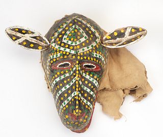 African Bozo Hyena Spirit Dance Mask, Mali