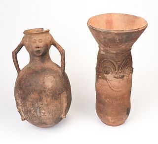 African Nupe and Koro Terracotta Vessels