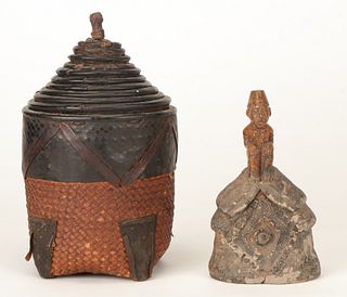 African Wedding Baskets and a Congo Figure