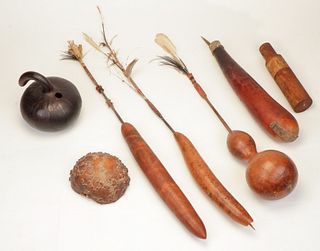PNG Lime Containers, Spatulas and African Gourds
