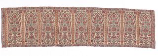 Textile Panel, India Kashmir, Early 19th C.