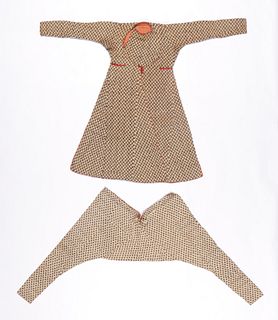 Block Printed Coat and Pants, India, Early 20th C HOLR1119_063+065