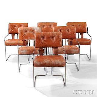 Six Guido Faleschini Tucroma Chairs