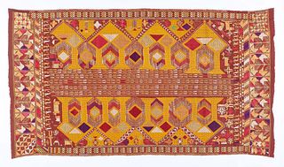 Phulkari Head Cloth, India, Early 20th C.