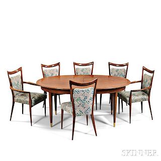Melchiorre Bega (1898-1976) Dining Chairs; and a Table