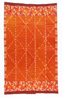 Phulkari Head Cloth, India, Mid 20th C.