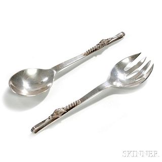 Sanborns Sterling Silver Salad Fork and Spoon