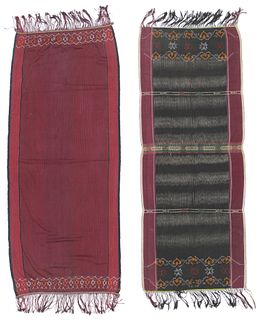 2 Old Batak Textiles, Sumatra