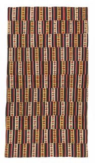 Large Antique Tibetan Dolpo Blanket with Tingri