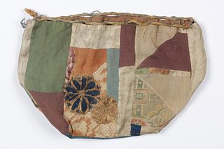 Kome-bukuro Bag, Edo Period, Japanese Textile