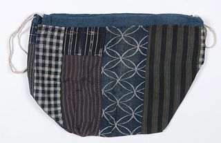 Kome-bukuro Bag, Meiji Period, Japanese textile