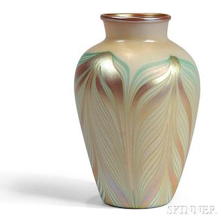 Kew Blas Attributed Pulled Feather Vase