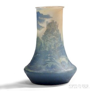 DeVez Cameo Glass Vase