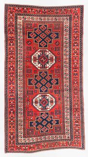 Large Antique Kazak Rug, Caucasus: 6'7'' x 12'3''