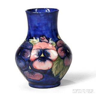 Moorcroft Pottery Pansy Vase