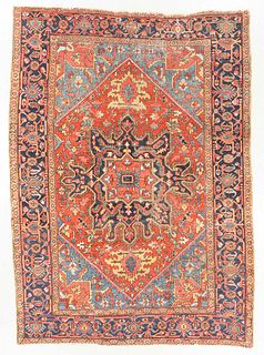 Antique Heriz Rug, Persia: 7'4'' x 10'1''