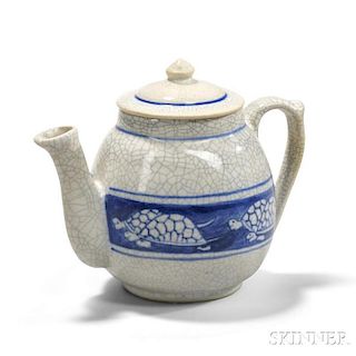 Dedham Pottery Turtle Teapot