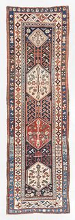 Antique Karabagh Kazak Rug, Caucasus: 3'4'' x 11'3''