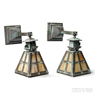 Pair of Arts & Crafts Wall Sconces