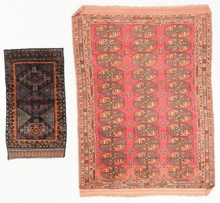Two Semi-Antique Beluch & Turkmen Rugs