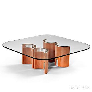 Saporiti Italia Glass Coffee Table