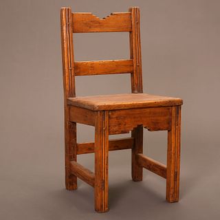 New Mexico, Two Wooden Side Chairs, ca. 1900