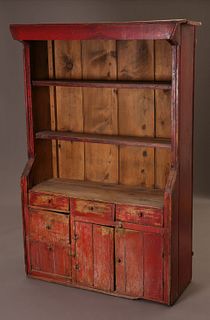 New Mexico, Large Wooden Trastero Hutch, ca. 1900