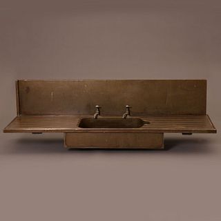 American, Copper and Tin Alloy Kitchen Sink