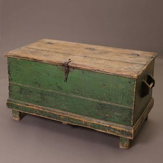 New Mexico, Painted Wooden Chest with Legs