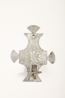 Tin Candle Sconce, ca. 1930