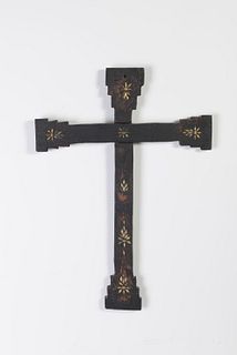 New Mexico, Wooden Cross with Straw Inlay
