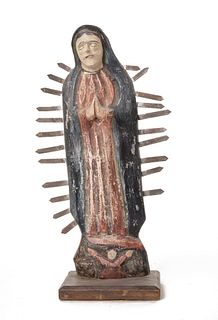 Bulto of Nuestra Señora de Guadalupe, 19th Century