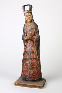 José Aragón, Bulto of Female Saint, ca. 1830-1850