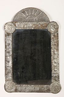 Tin Frame with Mirror, ca. 1930