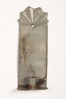 Tin Candle Sconce, ca. 1900-1925