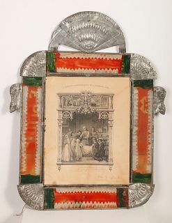 Tin Frame with Communion 
Certificate