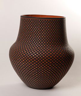 Acoma, Emil Chino, Greenware Pottery Jar, 1998