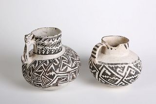 Anasazi, Two Pottery Pitchers, ca. 1200