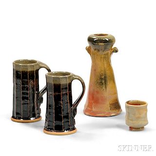 Four Pieces of Jack Troy and Val Cushing Pottery