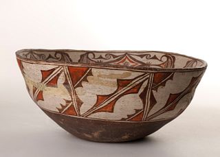 Zuni, Polychrome Dough Bowl, ca. 1900