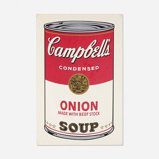 Andy Warhol, Onion Soup Can from Campbell's Soup I