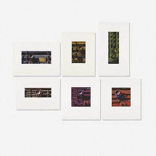 Robert Cottingham, Six works from the Rolling Stock Series