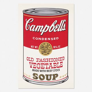 Andy Warhol, Old Fashioned Vegetable from Campbell's Soup II