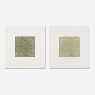 Sol LeWitt, Two plates from Scribbles Printed in Four Directions Using Four Colors
