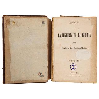 Alcaraz, Ramón- Iglesias, José M.- Payno, Manuel- Prieto, Guillermo. Apuntes para la Historia de la Guerra entre México y los EU. 1848.
